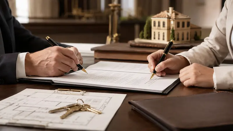 Firma di un contratto immobiliare